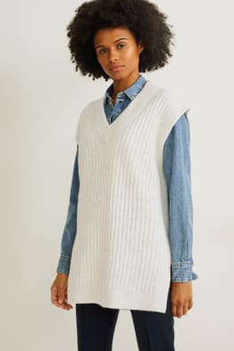 Größe: XS C&A Pullunder-recycelt C&A Damen Kleidung Pullover & Strickjacken Pullover Pullunder 