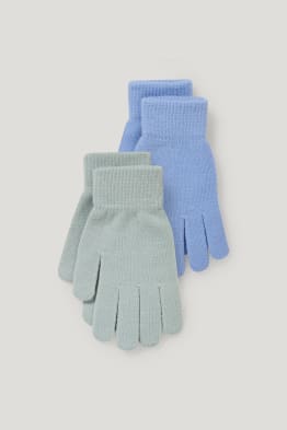 Accessoires Handschoenen Vingerhandschoenen C&A Vingerandschoenen licht Oranje kabel steek casual uitstraling 