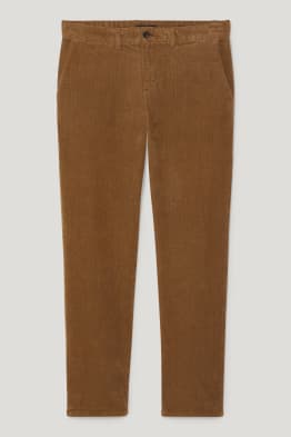 Pantaloni chino in velluto - regular fit - stretch - LYCRA®