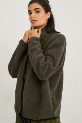 Sudadera con cremallera de borreguillo - senderismo - THERMOLITE®  - reciclada