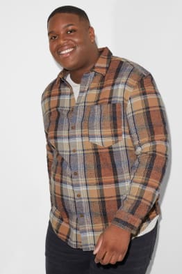 CLOCKHOUSE - chemise - relaxed fit - col kent - à carreaux