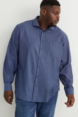 Shirt - regular fit - cutaway collar - easy-iron