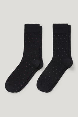 Lot de 2 paires - chaussettes - à motifs