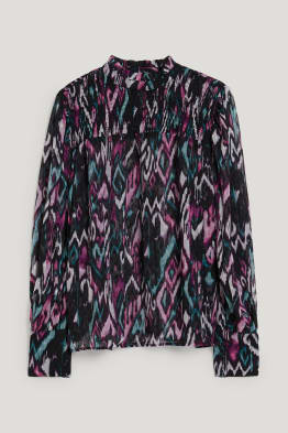 Chiffon blouse - gerecyclede stof - met patroon