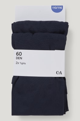 Lot de 2 paires - collants fins - 60 DEN