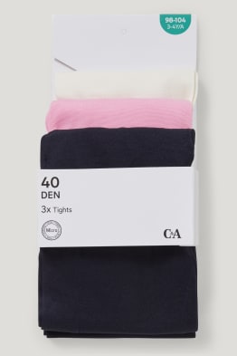 Lot de 3 paires - collants fins - 40 DEN