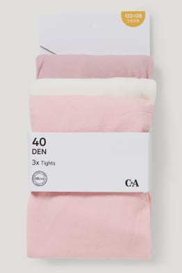 Lot de 3 paires - collants fins - 40 DEN