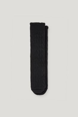 Chaussettes antidérapantes - LYCRA® - motif tressé