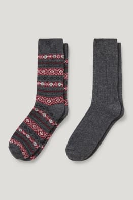 Paquet de 2 - mitjons - mescla de llana - LYCRA®