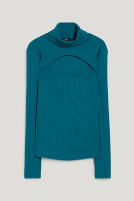 Shirt met rolkraagje