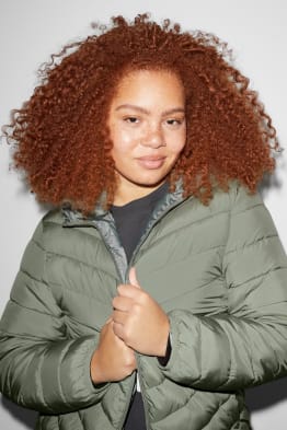 CLOCKHOUSE - quilted jacket with hood - recycled