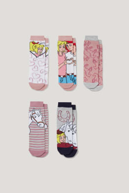 Set van 5 paar - Bibi & Tina - sokken met motief