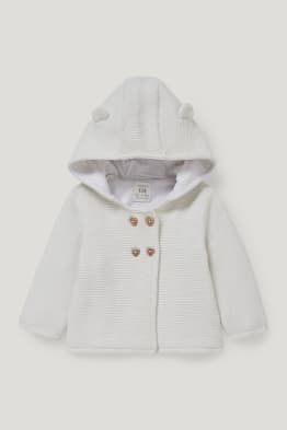 Cardigan neonati con cappuccio