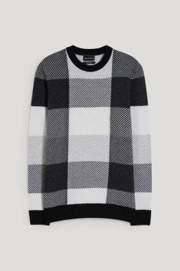 Pullover - Woll-Mix - kariert