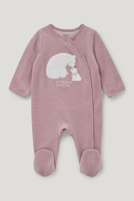Pijama salopetă bebeluși - cu buline