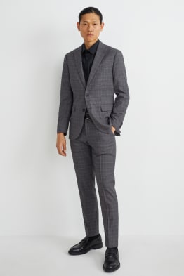 Pantalon de costume - slim fit - LYCRA® - à carreaux
