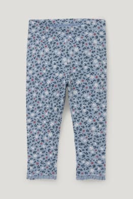 Leggings doublés pour bébé - à fleurs