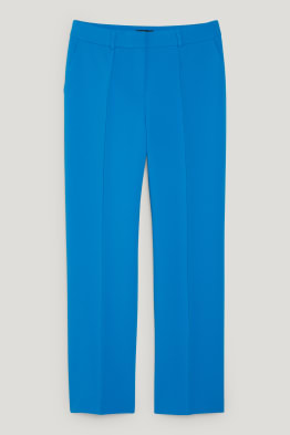 Pantalon en toile - high waist - coupe droite