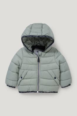 Gewatteerde babyjas met capuchon