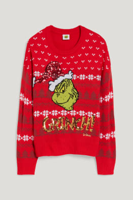 CLOCKHOUSE - pulover cu motive de Crăciun - Grinch