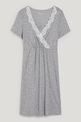 Nursing nightdress - patterned