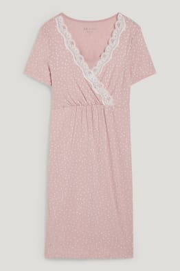 Chemise de nuit d’allaitement - à motif