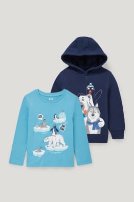 Multipack of 2 - hoodie and long sleeve top