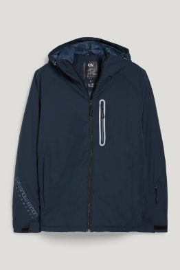 Ski jacket with hood