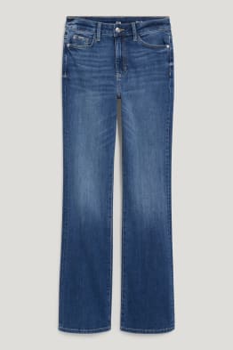 Bootcut jeans - high waist - z recyklovaného materiálu