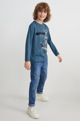 Bambini Abbigliamento bambino Top e t-shirt Top a maniche lunghe CoolCat Top a maniche lunghe Leuke blouse maat 122/128 