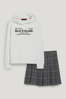 Set - hoodie en rok - 2-delig