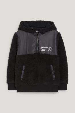 Sweat à capuche en peluche