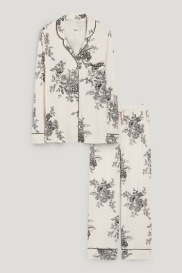 Pyžamo - s květinovým vzorem