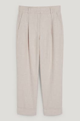Pantalon - high waist - wide leg