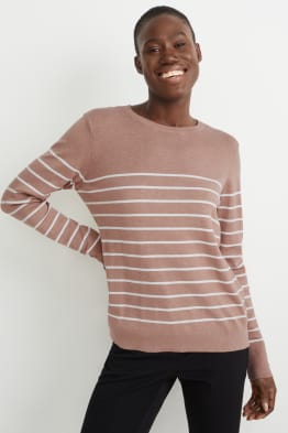 Maglione in maglia fine - righe