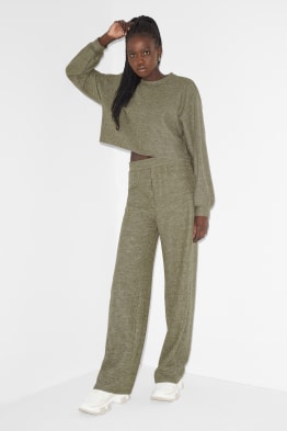 CLOCKHOUSE - knitted trousers - loose fit