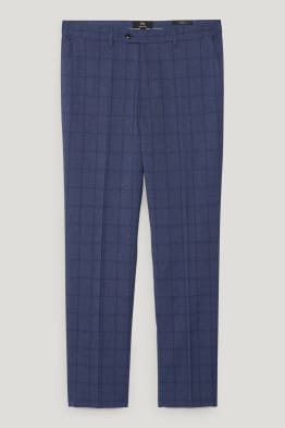Pantalon de costume - coupe droite - à carreaux