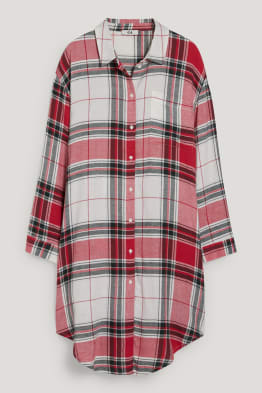 Flannel nightshirt - check
