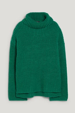 Polo neck jumper