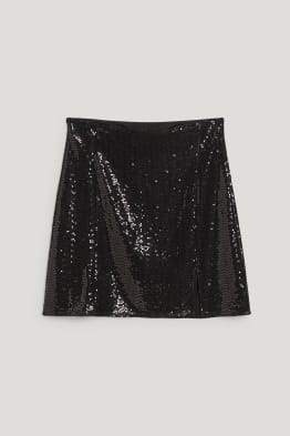 CLOCKHOUSE - mini skirt - shiny