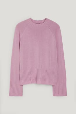 Maglione con componente di seta