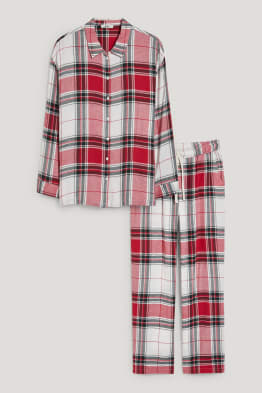 Flanell-Pyjama - kariert