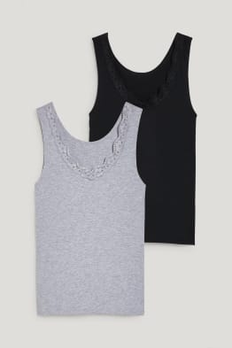 Confezione da 2 - top - cotone biologico