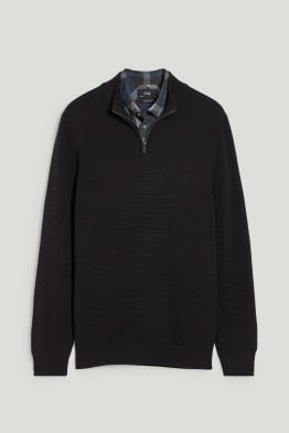 Svetr a košile - regular fit - button-down