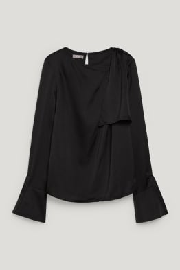 Satin-Bluse