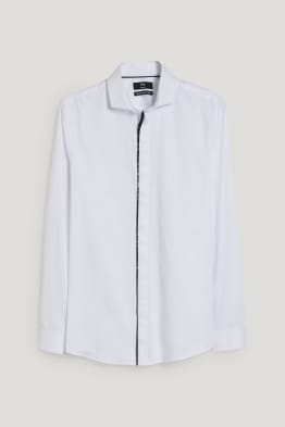 Businesshemd - Slim Fit - Cutaway - bügelleicht