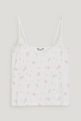 CLOCKHOUSE - pyžamový top - s květinovým vzorem