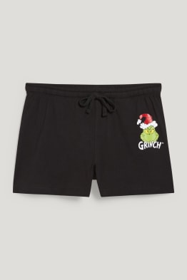CLOCKHOUSE - krótkie spodnie od piżamy w bożonarodzeniowym stylu - Grinch