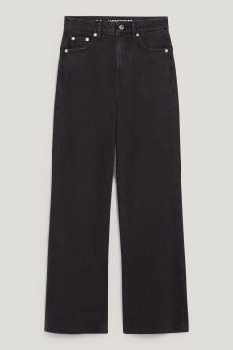 CLOCKHOUSE - wide leg jeans - high waist - gerecyclede stof