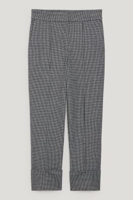 Pantalon de toile - mid waist - tapered fit